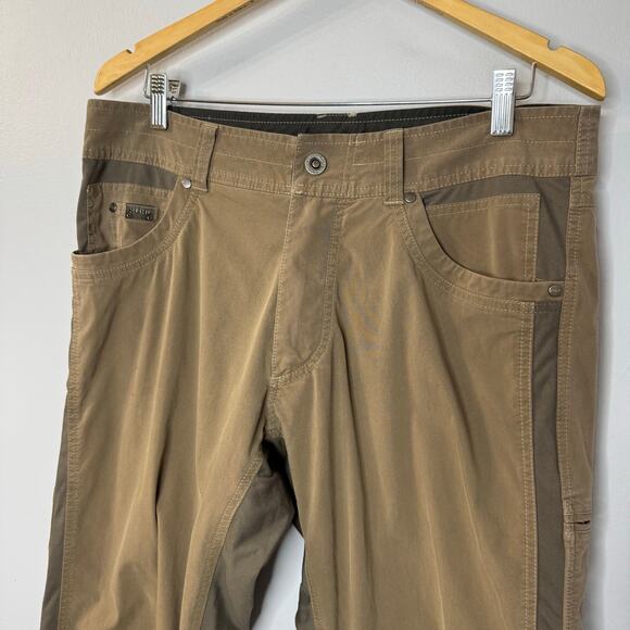 Kuhl Radikl Pants Mens 34x32 Tan Classic Fit Outdoors Hiking Stretch - Picture 5 of 12